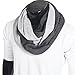 Unisex Soft Knit Winter Infinity Scarf (Multicolor Choose) (E5002b-Light Grey with Dark Grey)