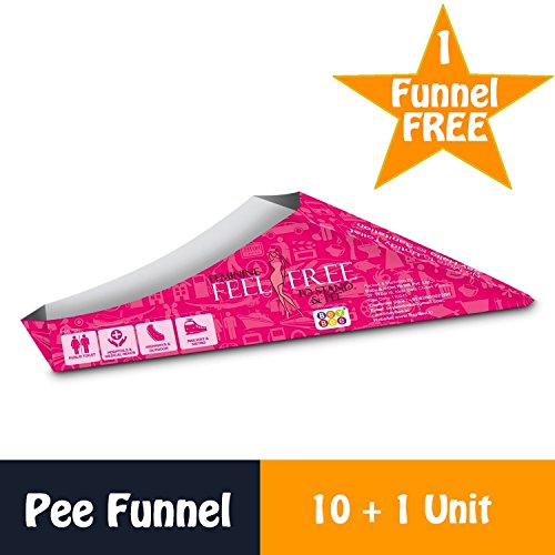 Bey Bee urine funnel for Girls Disposable Portable Light Weight For Female Urination Device Now Freedom to Stand and Pee in unfriendly Toilets (Stand & Pee) (Pack of 10) - Thumbnail 4