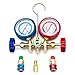 Goetland Diagnostic Manifold Gauge Kit for AC Refrigerant R12 R22 R502 HVAC, with R134a Adapter & Can Tap, 5 ft