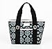 Sachi 11-194 Insulated Fashion Lunch Tote, Black Medallion