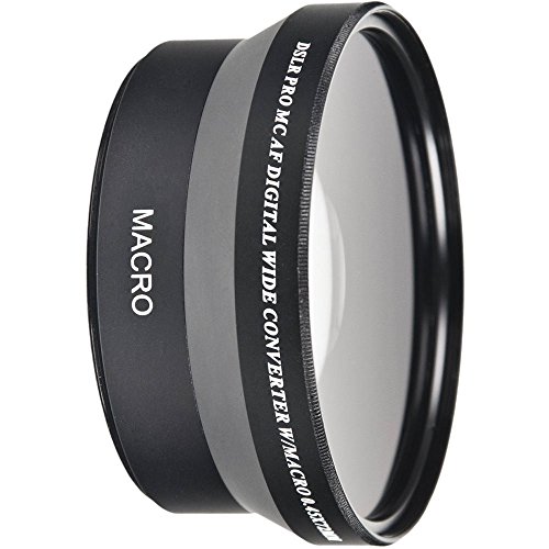 55mm Wide Angle 0.45x Conversion Lens with Macro Close-Up Attachment for Sony a7, a7S, a7IIK, a7II, a7R II Mirrorless Camera SLT A57 A58, A58K, A65, A65V, a68, A77II, A77 II, A99V DIgital SLR Camera