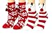Red Bene Women's Christmas Animal Fuzzy Socks Set Reindeer Gift Box Set