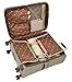 LONDON FOG Cambridge II Softside Expandable Spinner Luggage, Black White Houndstooth, Checked-Medium 25-Inch