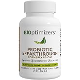 BIOptimizers Probiotic Breakthrough – Lactobacillus Plantarum OM Probiotics & Prebiotics Health Supplement for Gut, Digestive & Immune Support Probiotics for Women Men Elderly– 60 Vegan Capsules