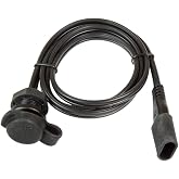 Tecmate OptiMATE Cable O-40, Weatherproof SAE socket, panel mount, Black