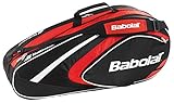 BABOLAT Club Line 6 Racquet Bag, Black/Red