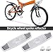 BSK White Bike Wheel Spoke Night Safety Warning Reflectors - 2Pcs
