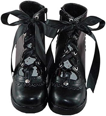Japanese Style Black Rubber-soled Gothic Lolita Shoes 26.5cm