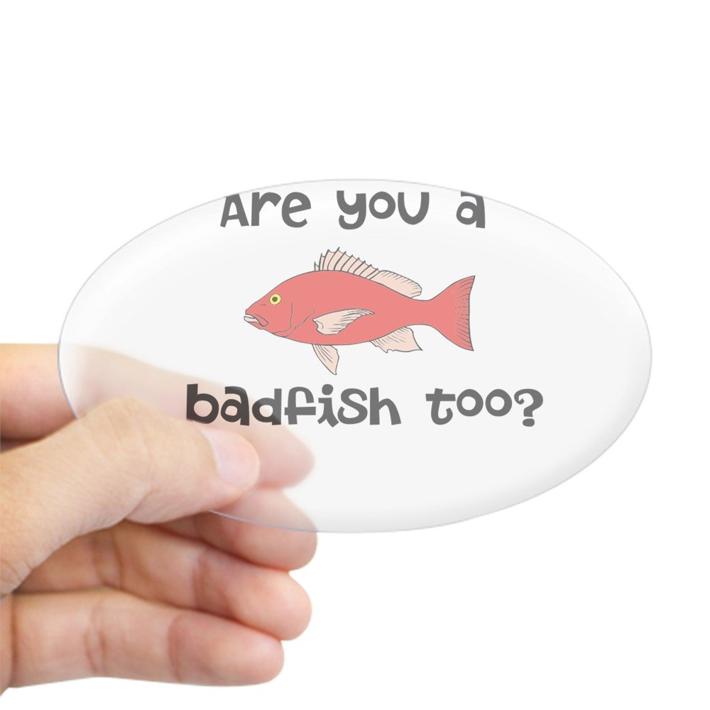 CafePressSublime Bad Fish Reggae Oval Bumper Sticker, Euro Oval Car Decal