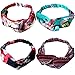 Amandir 8 Pack Headbands for Women Boho Cute Twist Headband Criss Cross Head Wraps Hair Band Bows Accessories