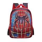 School Backpack for Boys Kids Schoolbag Student Bookbag Rucksack Waterproof Shoulder Bag Daypack with Anime Super Hero (A03, Large:16.5x12.6x5.5 in)