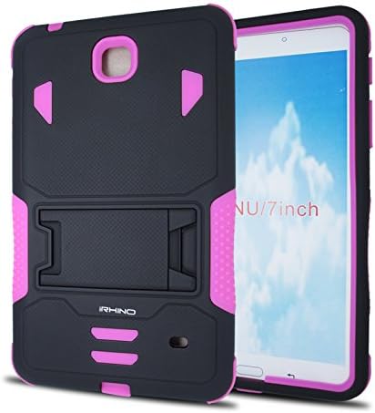 iRhino® 2014 Samsung Galaxy Tab 4 7.0 7" Tablet (SM-235, SM-231, SM-230) Heavy Duty Armor Rugged Hybrid Kickstand Protective Cover Case