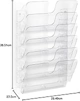 Durable FLEXIPLUS 6 A4 Landscape Literature Holder Transparent Wall Mount view 4