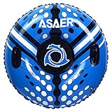 Snow Tube - Air Tube 39 Inch Inflatable Snow Sled with Rapid Valves - Winter Inflatable Round Snow Tube with Vinyl Tube Repair Kit - With Thickening Bottom of 0.5mm (Blue)