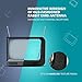 ANTOP Ring AT-210 Indoor TV Antenna - Multi-Directional Reception, Hairline Black, 4K UHD Ready - HDTV Antenna, 35 Mile, 6' Cable