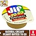 Jif To Go Natural Creamy Peanut Butter, 1.5 oz., 8 Total Cups - Convenient On the Go Pack, 7g (7% DV) of Protein per Serving, Smooth, Creamy Texture - No Stir Natural Peanut Butter