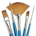 Winsor & Newton Cotman Water Colour Series 111 Short Handle Synthetic Brush, SH #4 Blue