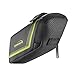 Ibera 1L Bike Bag Under Seat - Water-Resistant Bike Saddle Bag with Strap-On Mount & Secure Zipper Closure - Lightweight (2.5oz) & Taillight Compatible - Bike Bags for Bicycles Fits Tools & Essentials