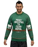 Ugly Christmas Sweater Home Alone Merry Christmas Ya Filthy Animal