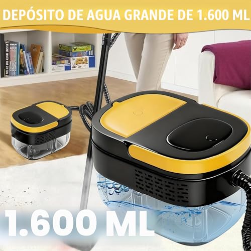 Portable Steam Cleaner, 2500W Powerful Steam Cleaner for Home, 3 Adjustable Speeds, 17 Accessories, 1600 ml Water Tank, 4 Bar Pressure, for Kitchen, Windows, Floors, Cars
