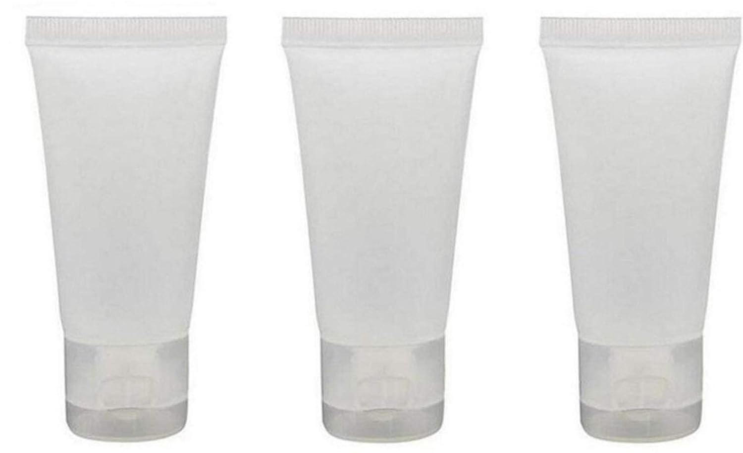 5PCS Clear 100ML Plastic Empty Refillable Soft Tubes Bottle Packing Sample Container For Shampoo And Cleanser (3.4oz)