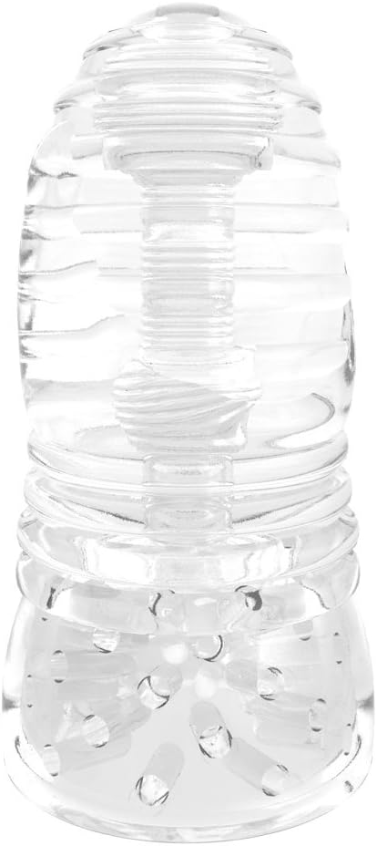 Me You Us The Glacier Dual End Stroker, Transparent Male Masturbator with Double-Ended Design - Image 3