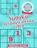 Sudoku 365 Days Calendar 2018: Sudoku Books For Adults (Activity Book Adult) (Volume 1) by 