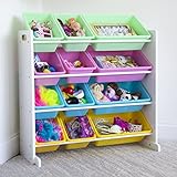 Humble Crew, White/Pastel Kids' Toy Storage Organizer