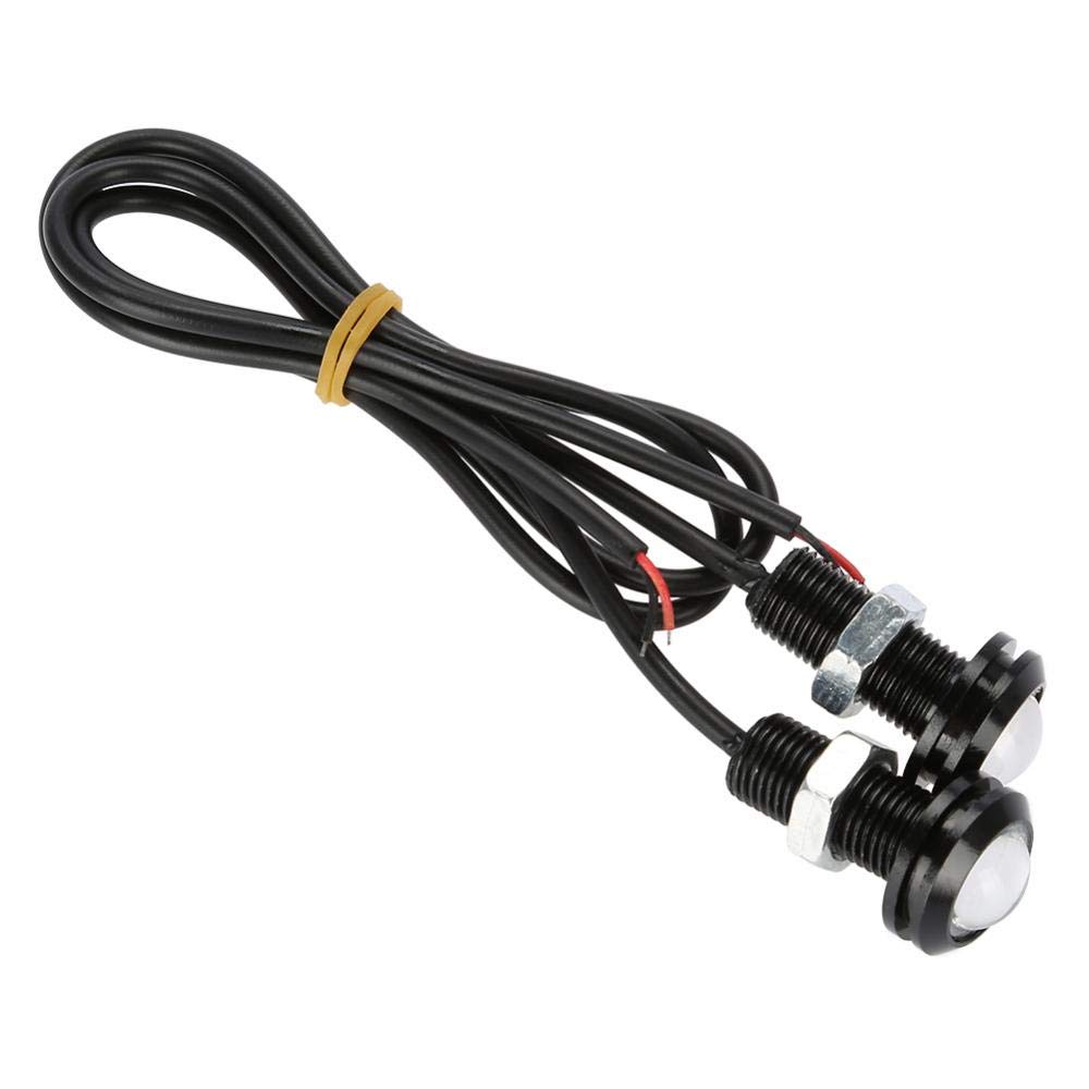 thumbnail image 2 of 10 Pack 10W Eagle Eye LED Lights - 18mm White DRL Lights For Cars Motorcycles Boats 2 of 11