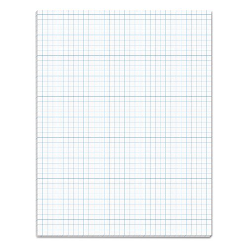 TOPS Cross Section Pad, 1 Pad, 4 Squares/Inch, Quadrille Rule, Letter Size, White, 50 Sheets/Pad, 1 Pad (35041)
