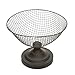 Hosley Wire Mesh Decorative Pedestal Basket Bowl. Ideal GIFT for Wedding Bridal and Use for Orbs Spa Aromatherapy Reiki Chakra Votive Setting O8