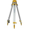 Aluminum Universal Surveying Tripod, Heavy Duty Construction Tripod Stand, Built-in Strap for Easy Transport, Transit Level f