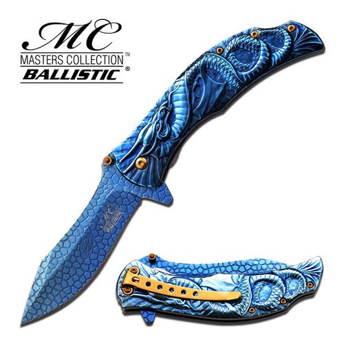 MTech Dragon Fury Pocket Knife - Blue