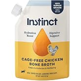 Instinct Bone Broth, Cat Meal Topper, Human Grade, Cage-Free Chicken, 16 oz | 100% human grade bone broth, cage-free chicken &amp; natural ingredients for boosted hydration, flavor &amp; wellness benefits