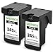 GREENBOX Remanufactured Canon PG-245XL PG 245 245XL 245 XL Ink Cartridge (2 Black) Used in Canon PIXMA MG2520 MG2920 MG2922 MG2924 MG2420 MG2522 MG3022 MG2555 MX492 IP2820 TS302 TS202 TR4520