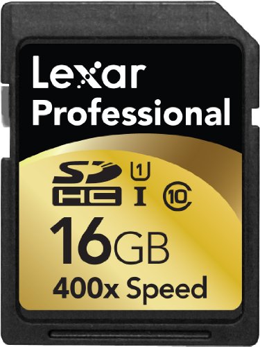 Lexar Professional 400x 16GB SDHC UHS-I Flash Memory Card LSD16GCTBNA400