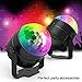 Party Lights, [2-PACK] Sound Activated Disco Ball Strobe Party Light, 7 Lighting Color Disco Lights with Remote Control for Bar Club Party DJ Karaoke Wedding Show and Outdoor(3W) (Black)