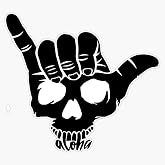 Shaka Skull Vinyl Sticker Waterproof Decal Laptop Wall Window Bumper Sticker 5