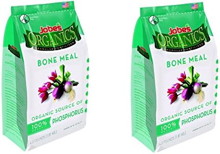 Jobe’s Organics Bone Meal Fertilizer 2-14-0 Organic Phosphorous Fertilizer for Vegetables, Tubers, Flowers and Bulbs kggqlw, 8 Pounds