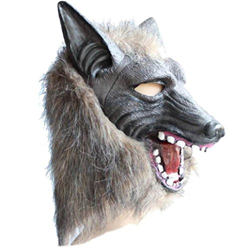 HOT, AIMTOPPY Wolf Mask Latex Animal Prop For Halloween - Image 4