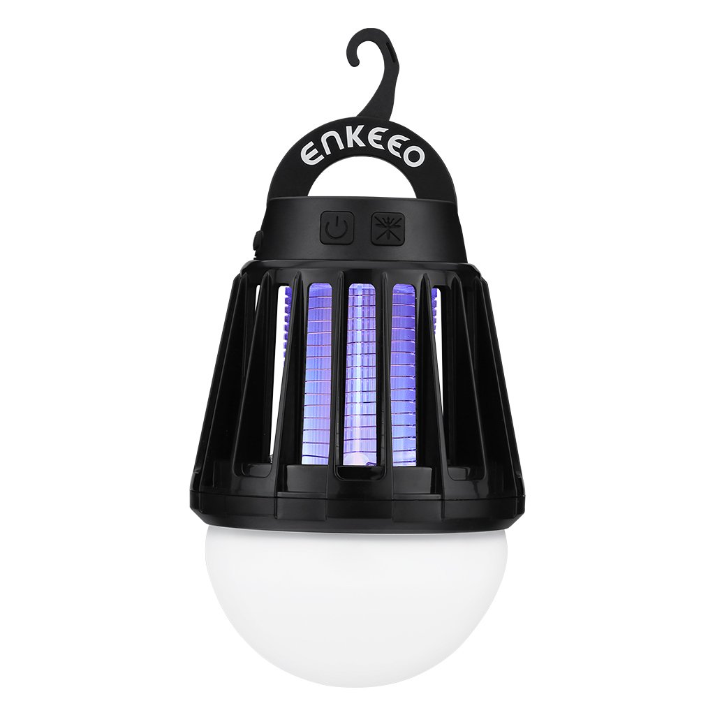 ENKEEO 2-in-1 Camping Lantern Bug Zapper Tent Light - Portable IPX6