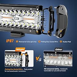 Nilight 20Inch 420W LED Light Bar 2PCS 4Inch 60W