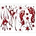 Joyeah 60 Pieces Halloween Bloody Stickers Handprints Footprints Bloodstain Design, Window Wall Floor Clings Decals Stickers for Halloween Decorations