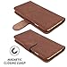 Snugg iPhone 6 / 6S Wallet Case – Leather Card Case Wallet with Handy Stand Feature – Legacy Series Flip Phone Case Cover in Distressed Brown