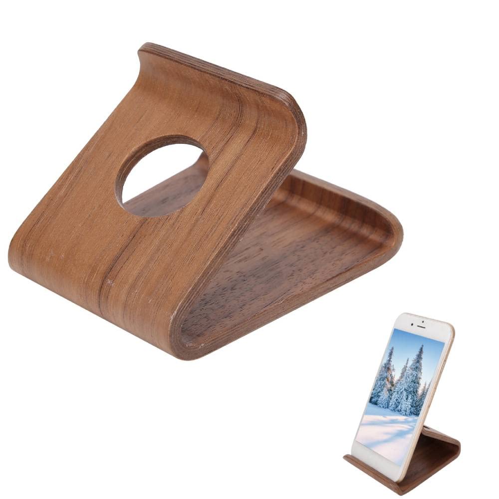 Fydun Wooden Tablet Stand Desktop Tablet Cell Phone Holder Universal Cell Phone Holder for Tablet PC(#2)