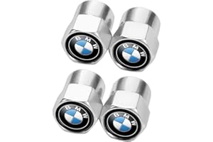GENERIC Tire Valve Stem Cap Cover for BMW 5 6 7 Series X3 X4 X5 X6 M Seal Corrosion Resistant Belt O-Ring tire Valve caps, 4 Pack