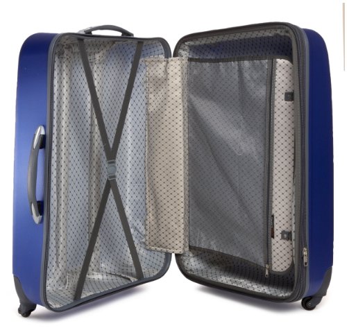 Traveler’s Choice Toronto hardside lightweight expandable spinner 3-Piece luggage set -Navy ( 21-Inch , 25-Inch And 29-Inch )
