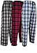 Andrew Scott Men's 3 Pack Cotton Flannel Fleece Brush Pajama Sleep & Lounge Pants (Large / 36-38, 3 Pack - Classic Flannel Assorted Plaids)