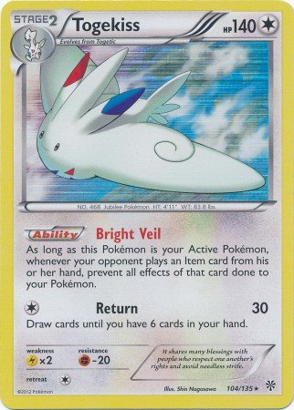 Pokemon - Togekiss (140) - Black and White Plasma Storm - Holo