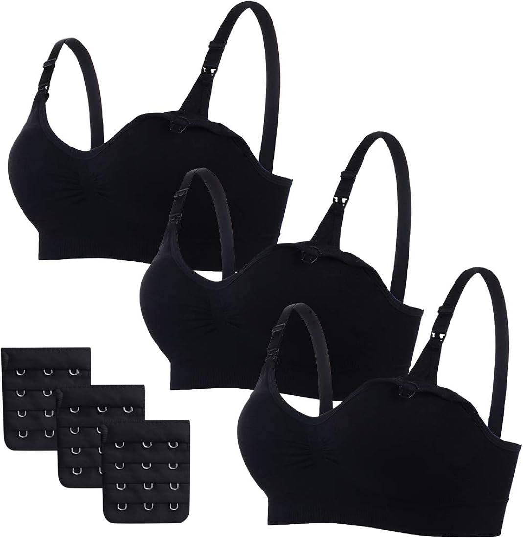 MoneRffi Nursing Bra Womens Seamless Pregnancy Sleeping Breastfeeding